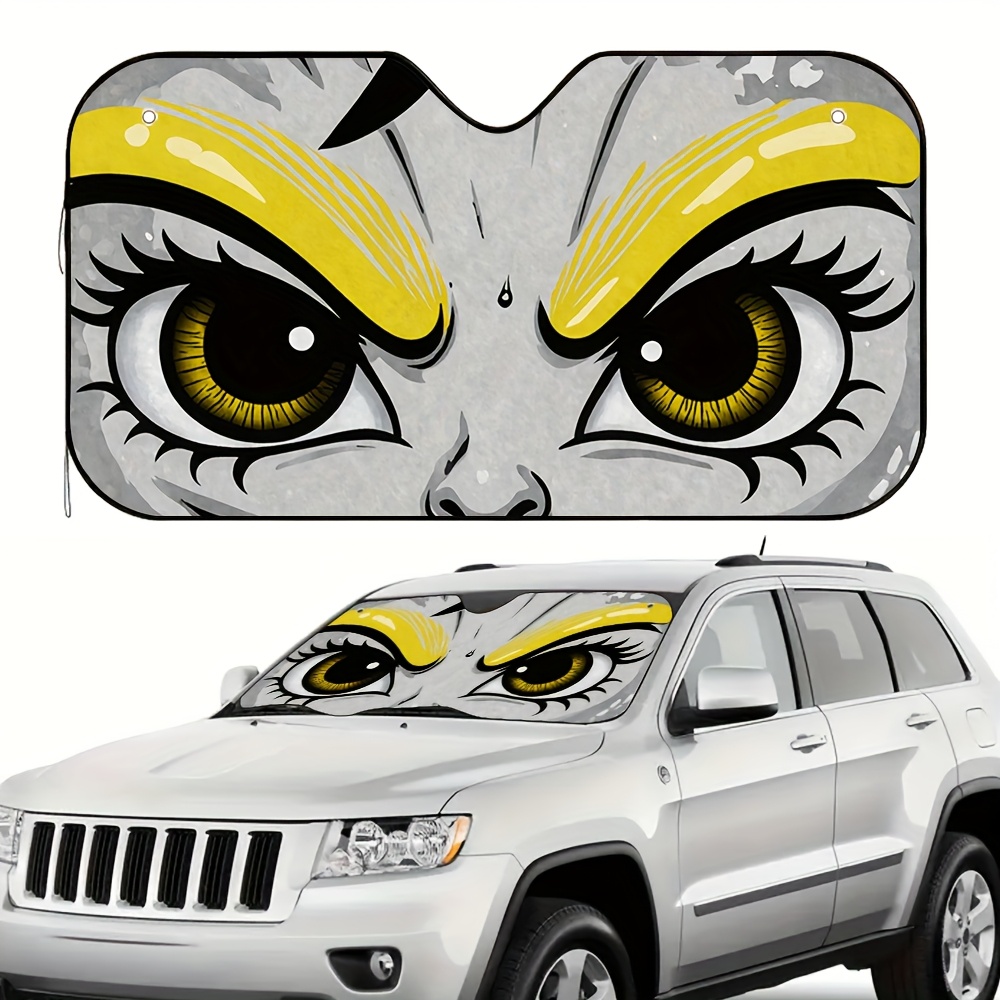 Interior Design Career - 1pc Bold Gaze Artwork Car Sun