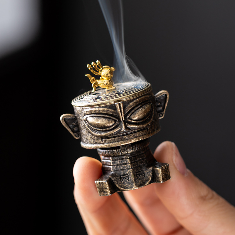 Interior Design Zen - Queimador de Incenso de Liga Sanxingdui,