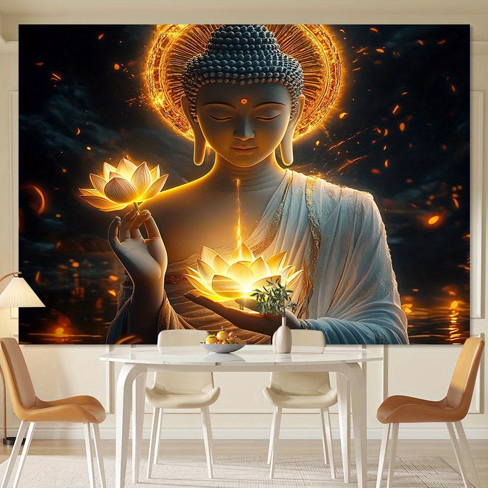 Interior Design Zen - Arte de Parede com Buda e