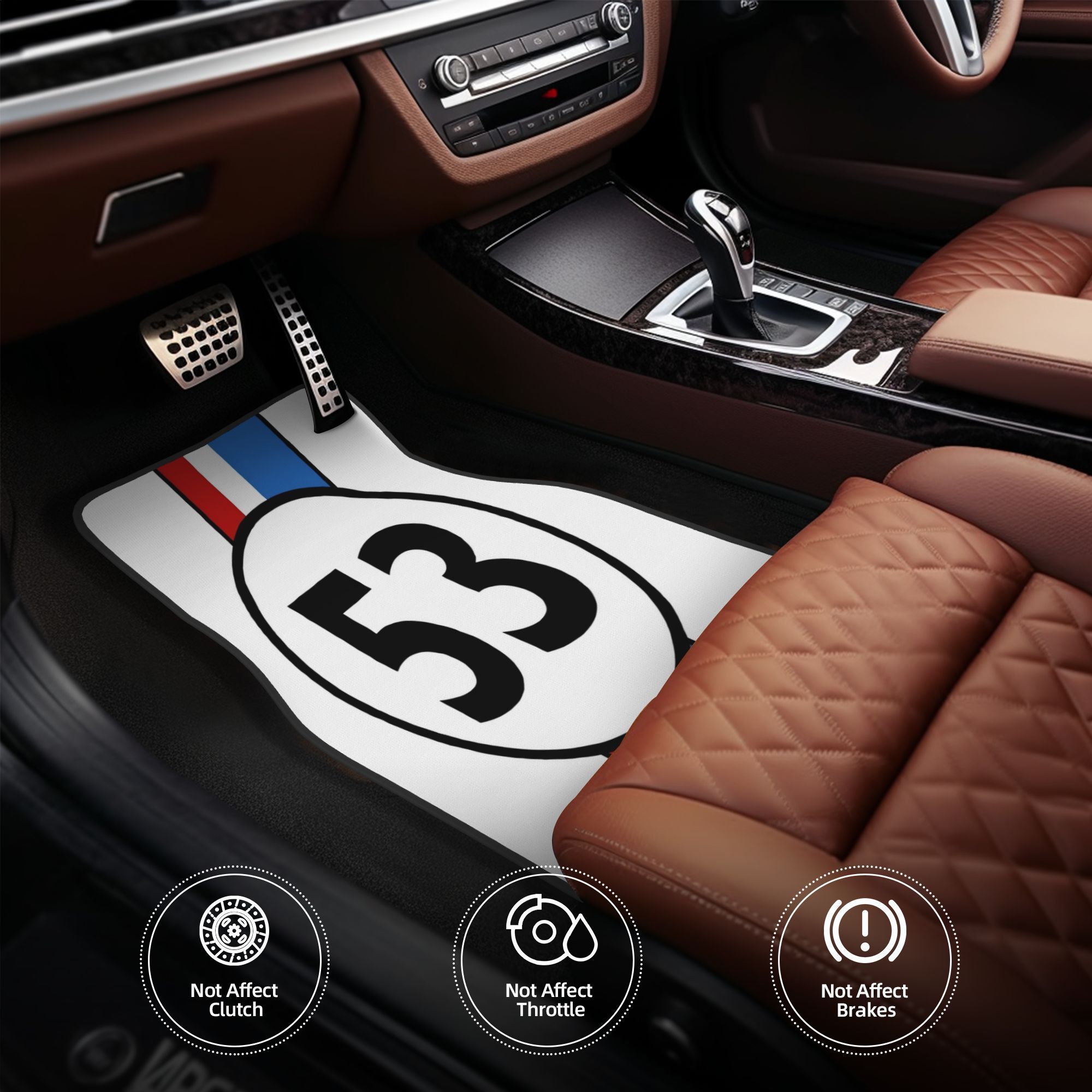 Interior Design Career - 4pcs 53 HERBIE CAR DESIGN Tapetes
