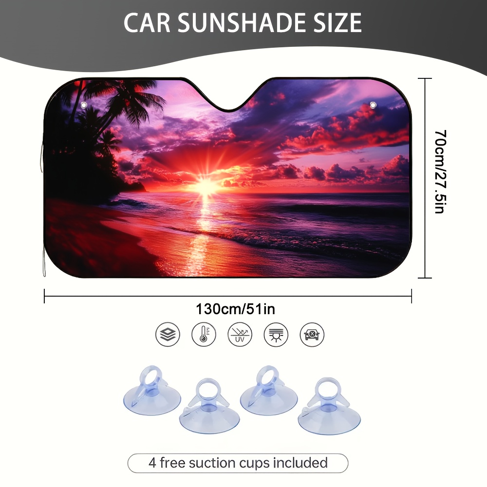 1pc Sunset Paradise Beach Car  - Interior Design Career avaliação e preço