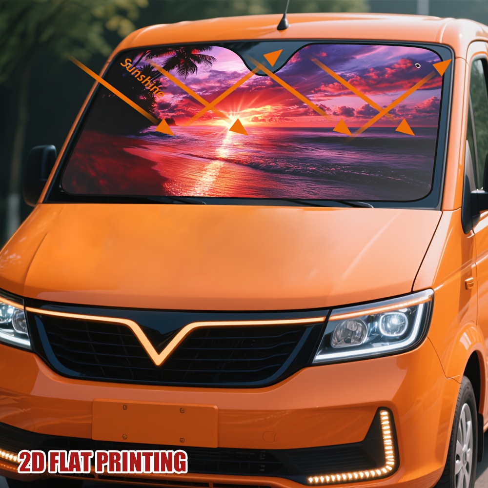 1pc Sunset Paradise Beach Car  - Interior Design Career avaliação e preço