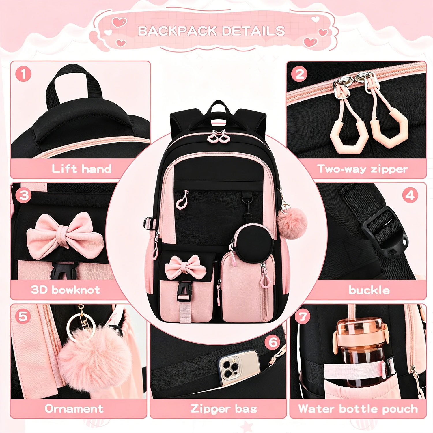 Conjunto de Mochilas Escolares - Interior Design Handbook avaliação e preço