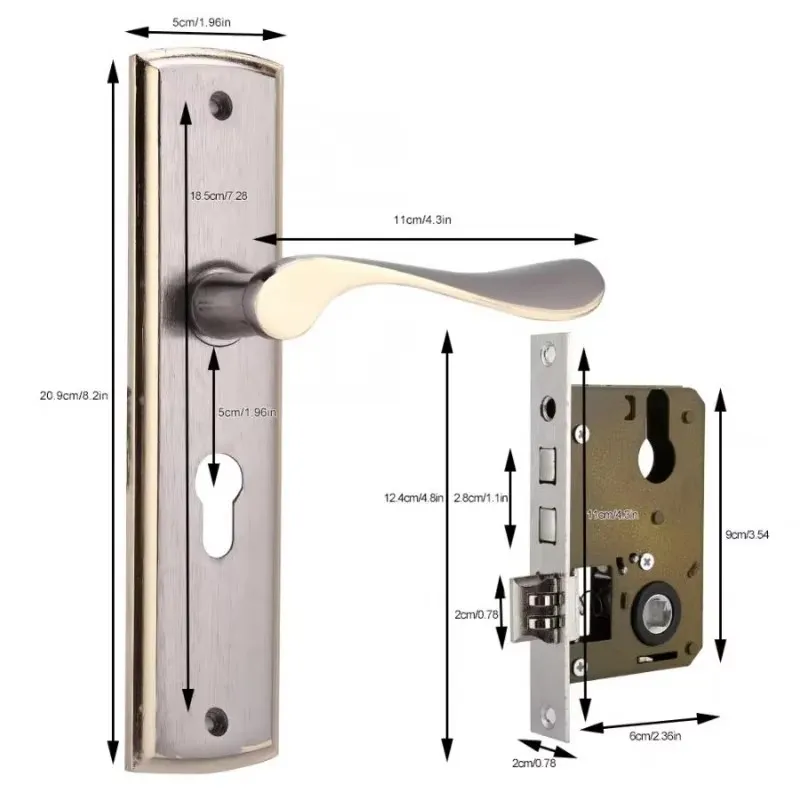 Silencioso Porta Handle Lock p - Interior Design Kitchen avaliação e preço