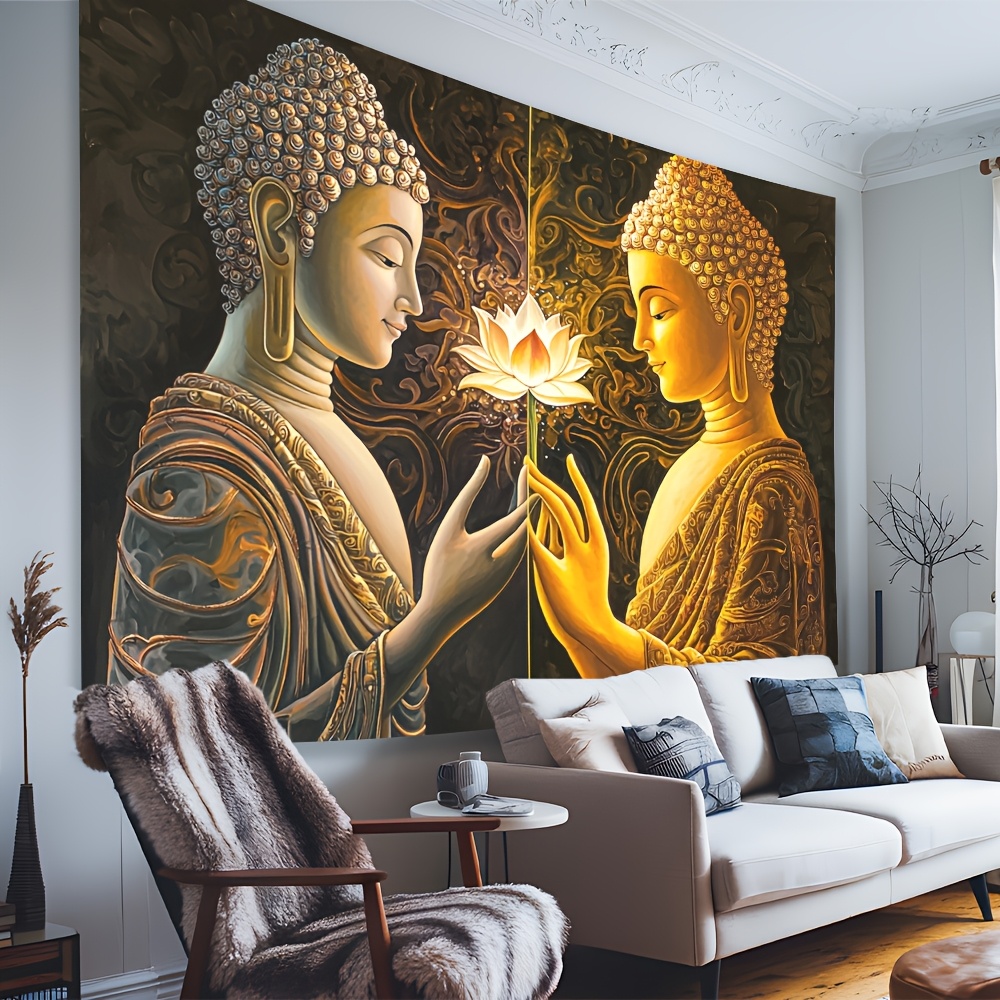 Buda lótus tapeçaria de parede - Interior Design Zen avaliação e preço