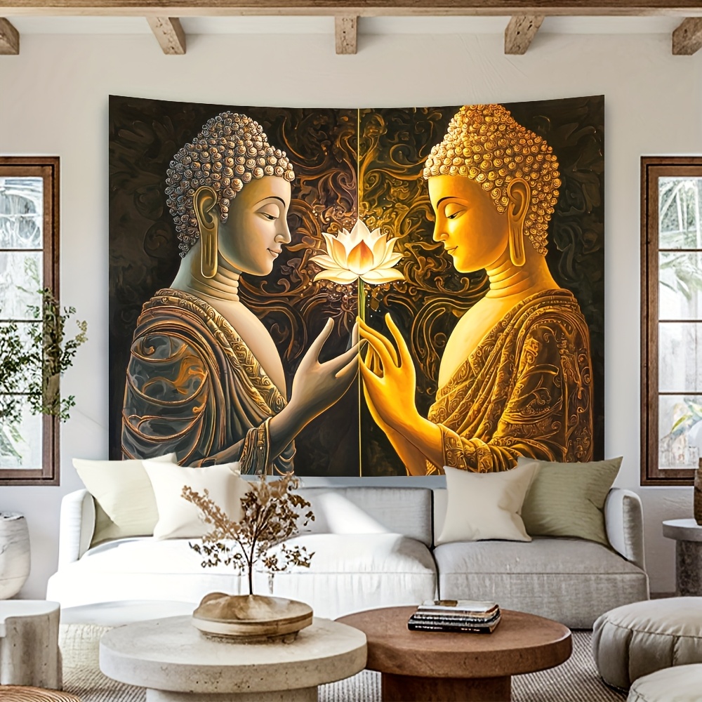 Buda lótus tapeçaria de parede - Interior Design Zen avaliação e preço