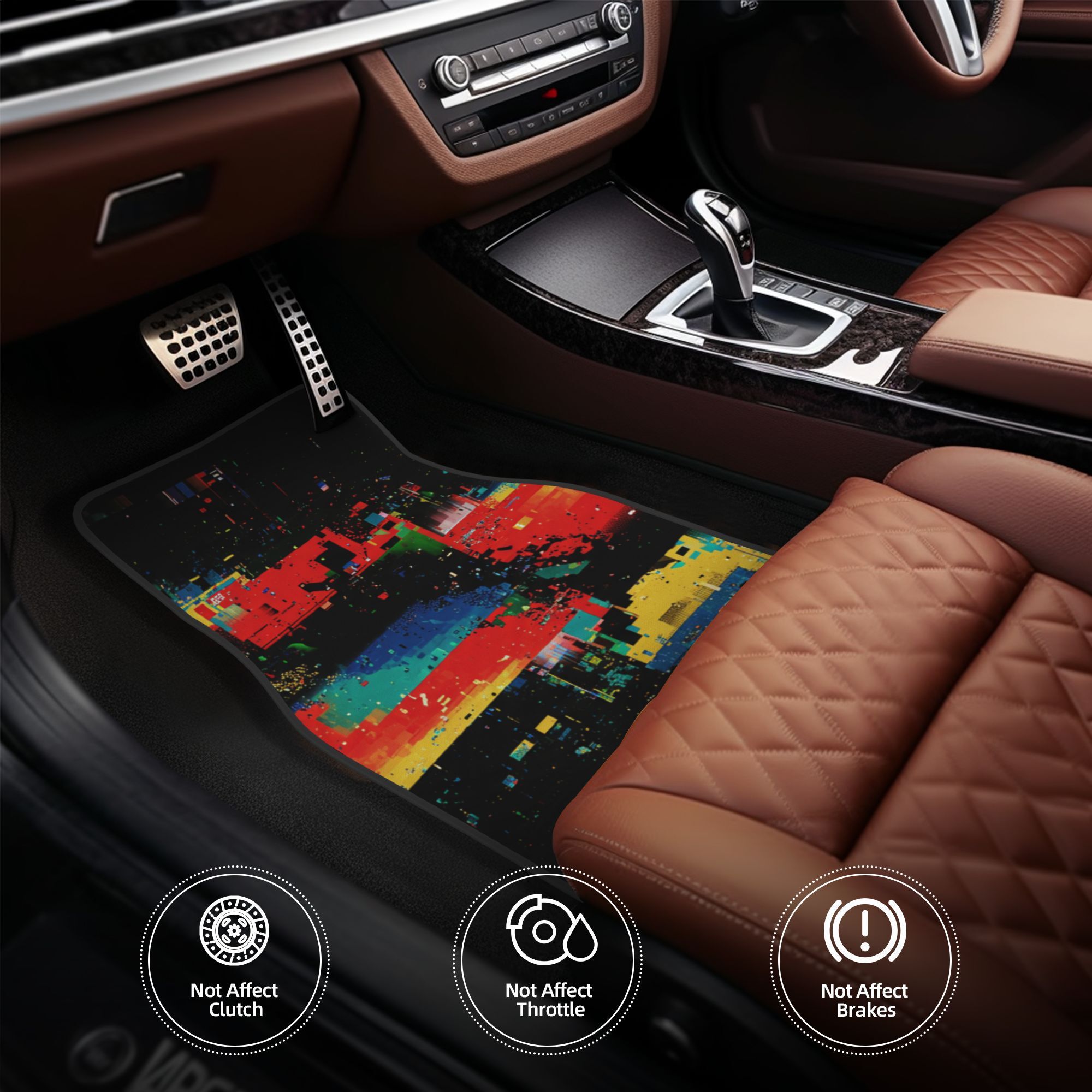 4 peças de tapetes de carro el - Interior Design Graphic Design avaliação e preço