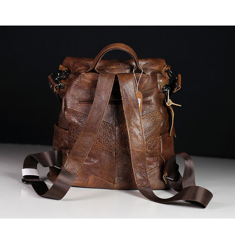 IPinee-Mochila de couro genuín - Interior Design School avaliação e preço