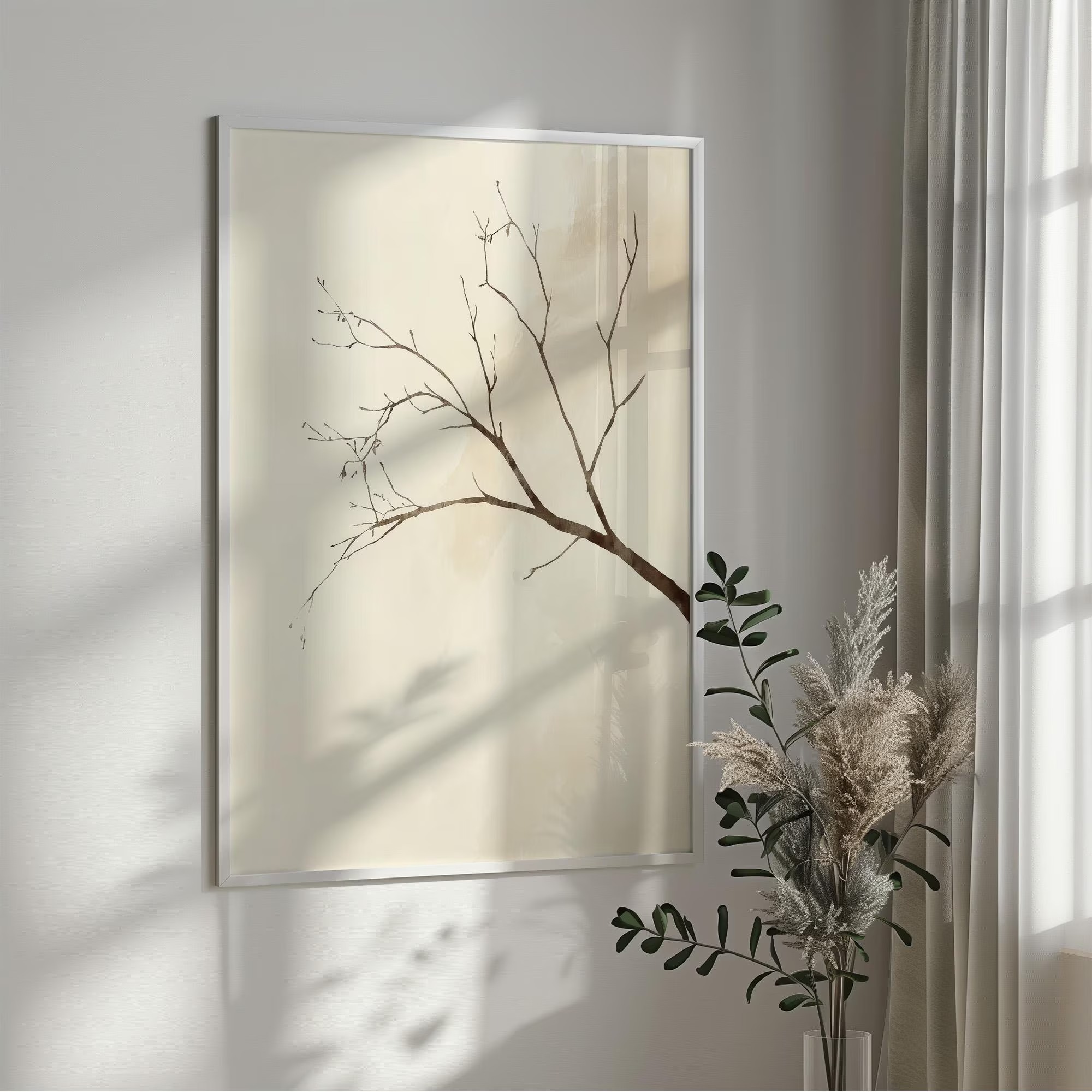 Arte de parede interior, Wabi- - Interior Design Japanese avaliação e preço