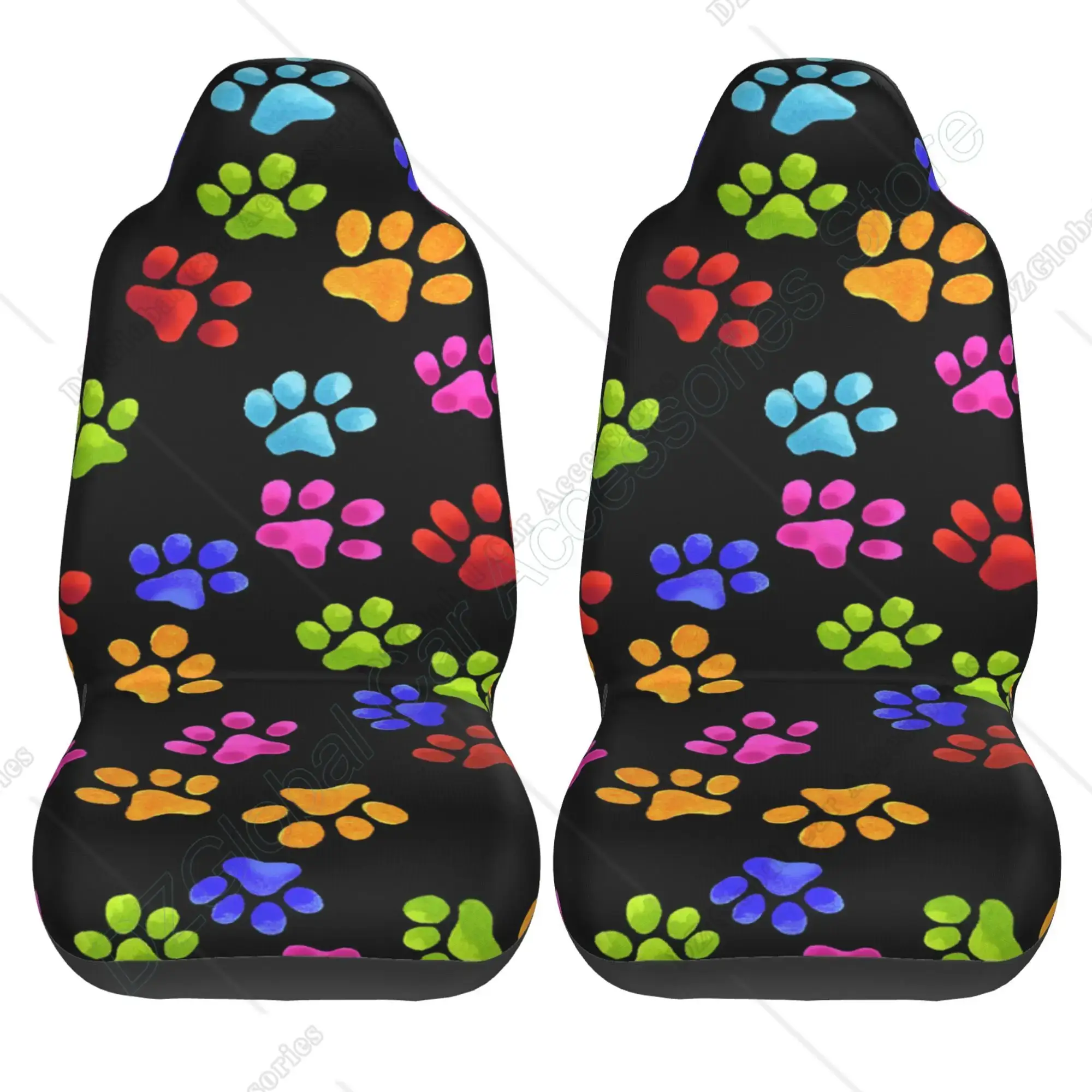 Colorido Dog Paw Imprimir Seat - Interior Design Career avaliação e preço