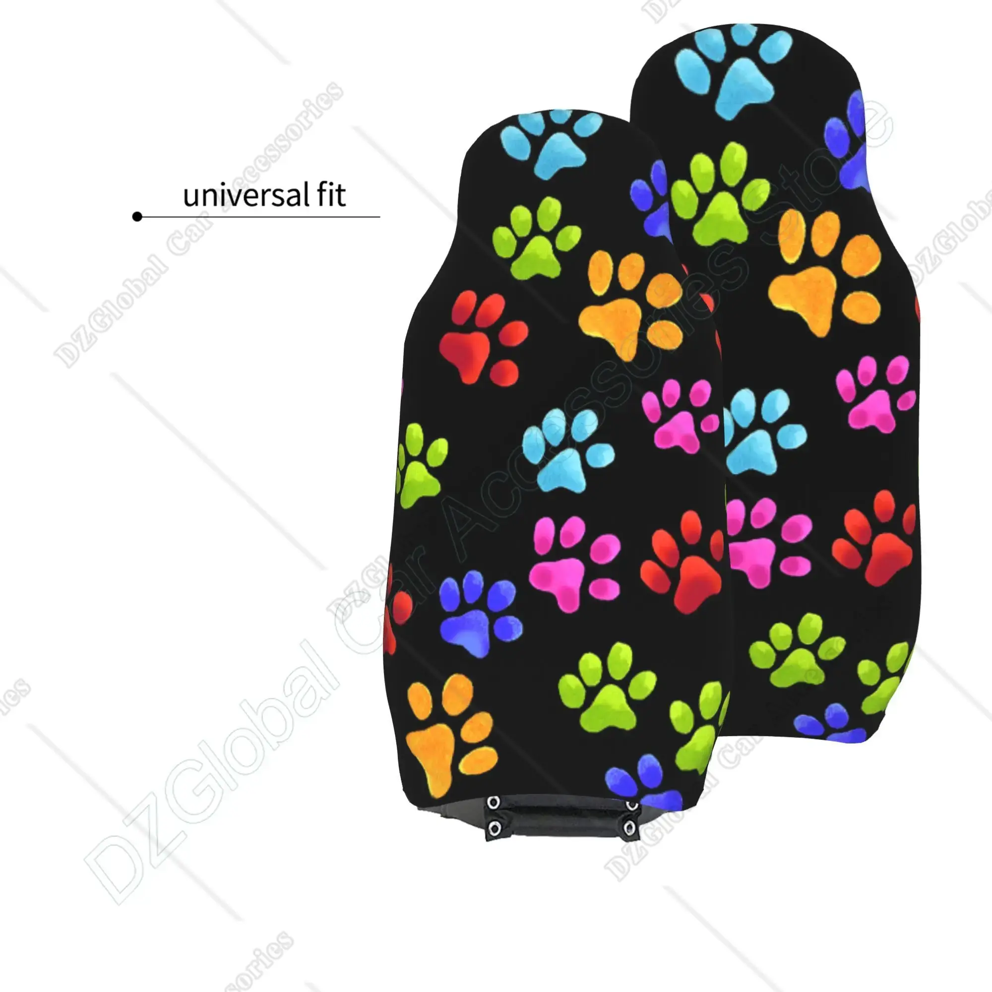 Colorido Dog Paw Imprimir Seat - Interior Design Career avaliação e preço