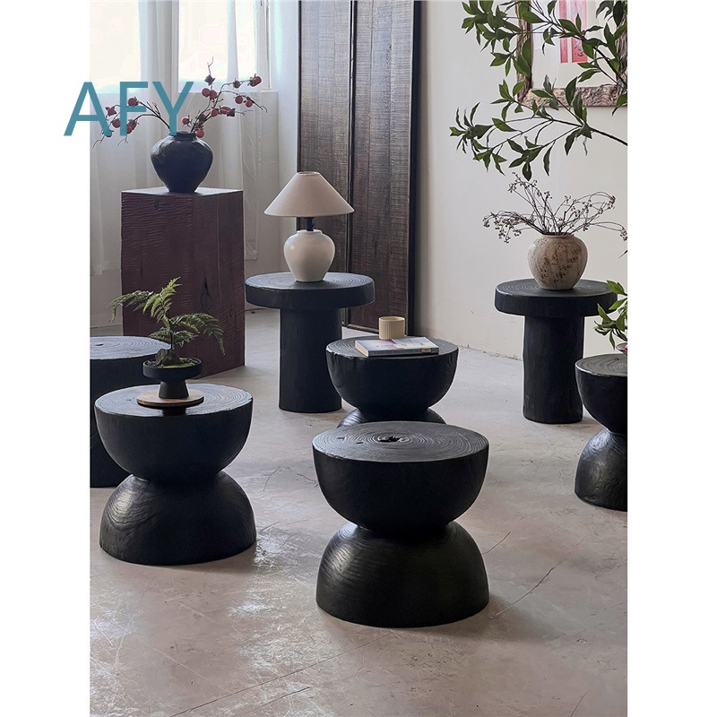 Banqueta de Madeira Carbonizad - Interior Design Zen avaliação e preço