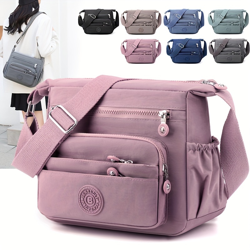 Bolsa crossbody chique de nylo - Interior Design School avaliação e preço