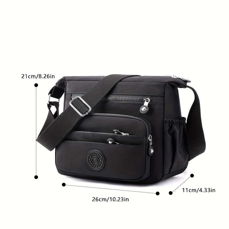 Bolsa crossbody chique de nylo - Interior Design School avaliação e preço